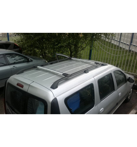 Багажник на рейлинги для JAC JS3 Diamond серый в Иркутске